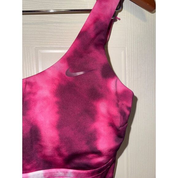 Nike Tie Dye Scoop Neck Tankini Top Pink Prime Size Small - Picture 5 of 13